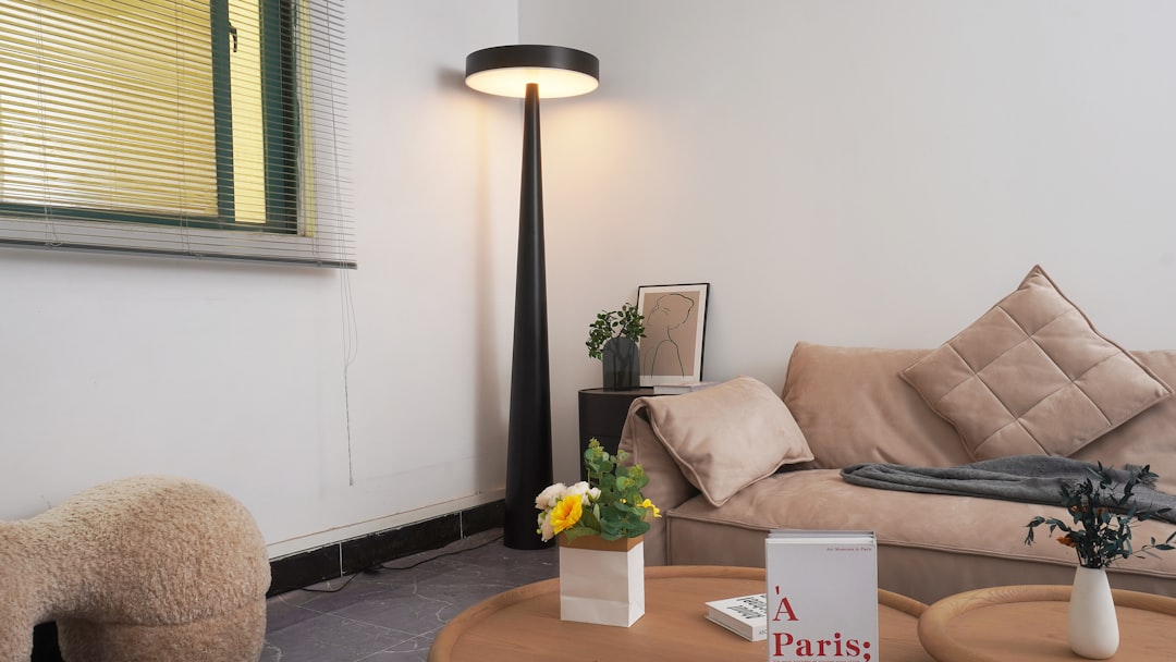 Photo living room floor lamp