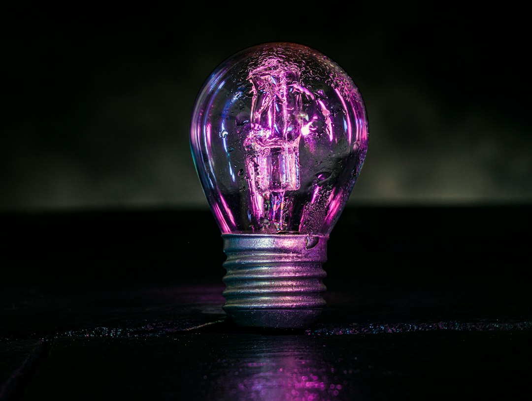 Photo color changing globe vanity lamp